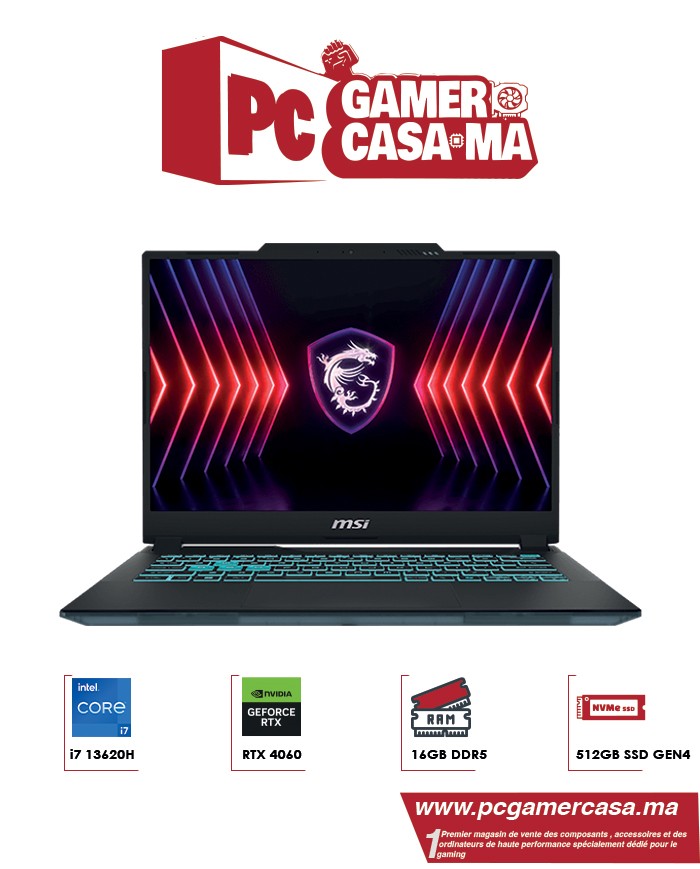 MSI Cyborg 15 A13VF-1473XMA|i7-13620H| RTX 4060 8GB|15.6" 144Hz